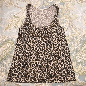 JCrew Leopard Print Tank